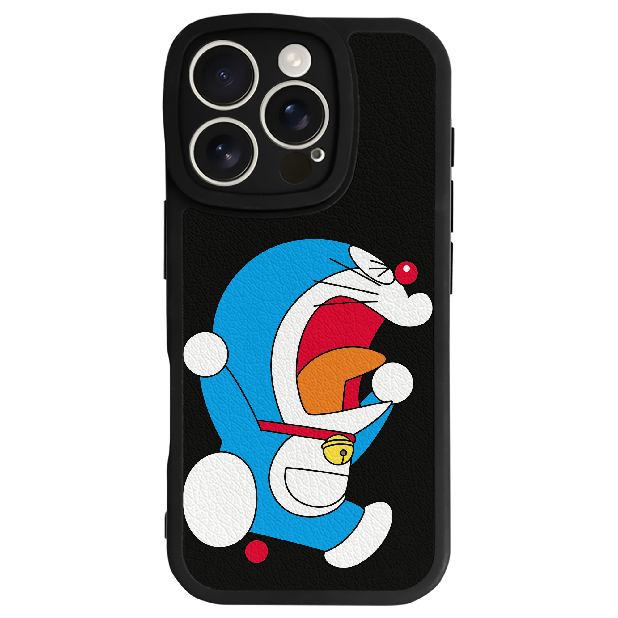 （画像用） ドラえもん Doraemon 【iPhone 16シリーズ対応】シリコンスマホケース（レザー調） 材質：シリコン